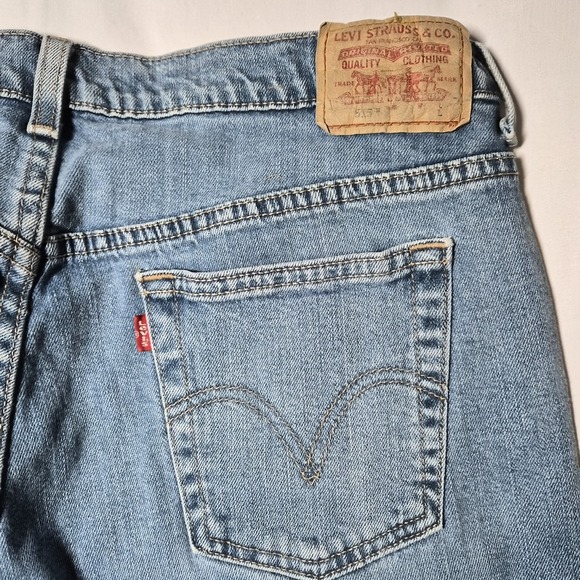 Vintage Levi's 515 Nouveau Bootcut Womens Dark Wash Jeans Size 12 Large - Picture 14 of 16
